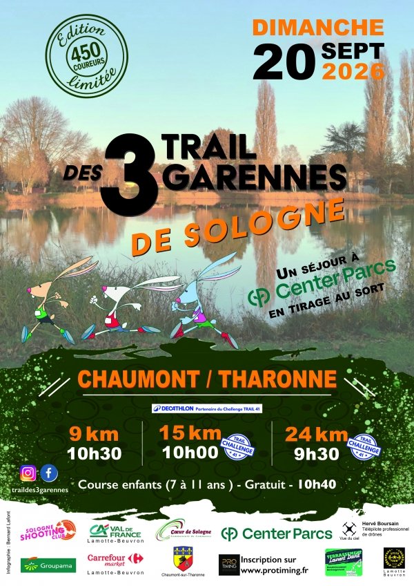 Trail des 3 Garennes - Courir à Chaumont sur Tharonne