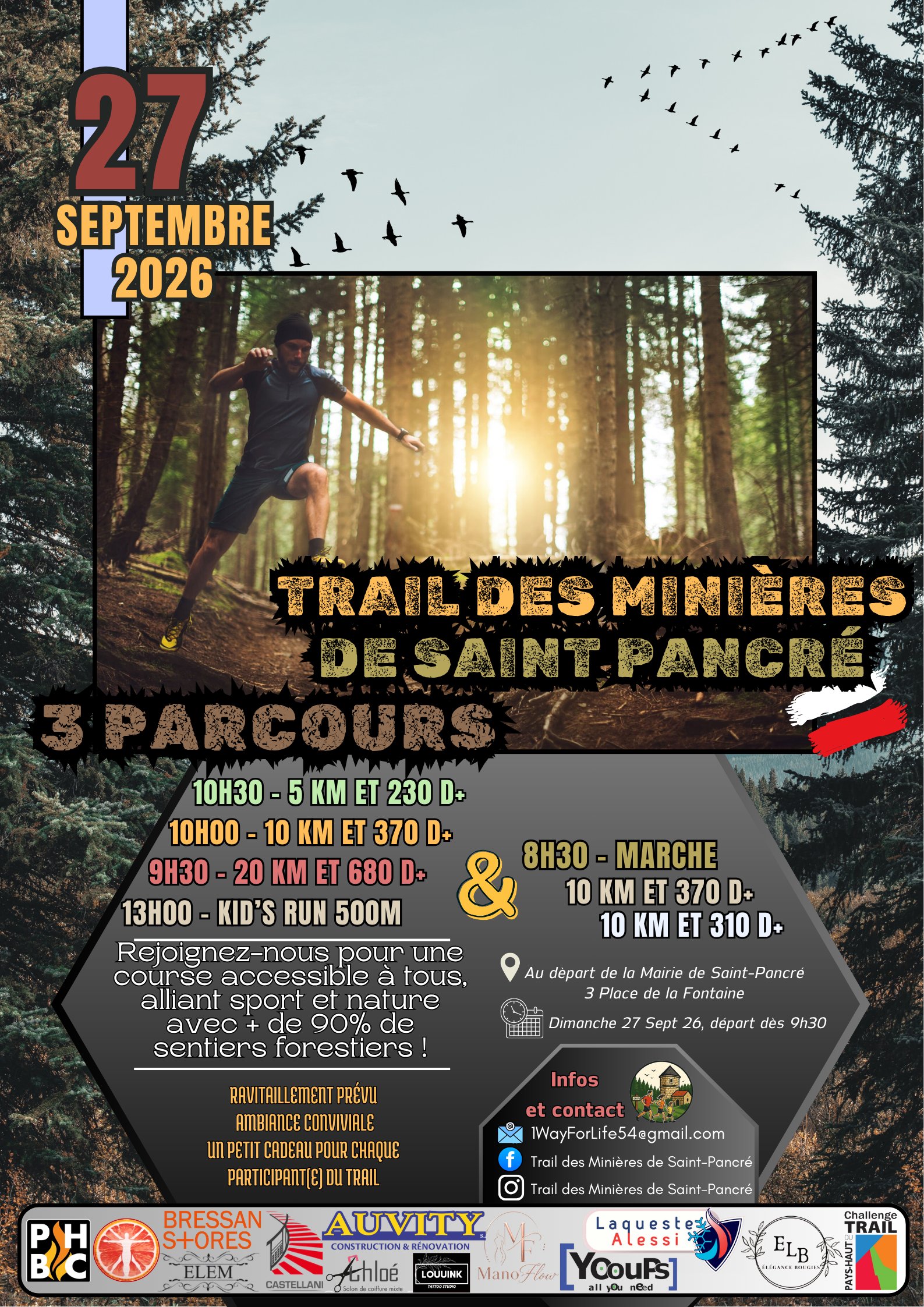 Trail des minières de saint Pancré 2026