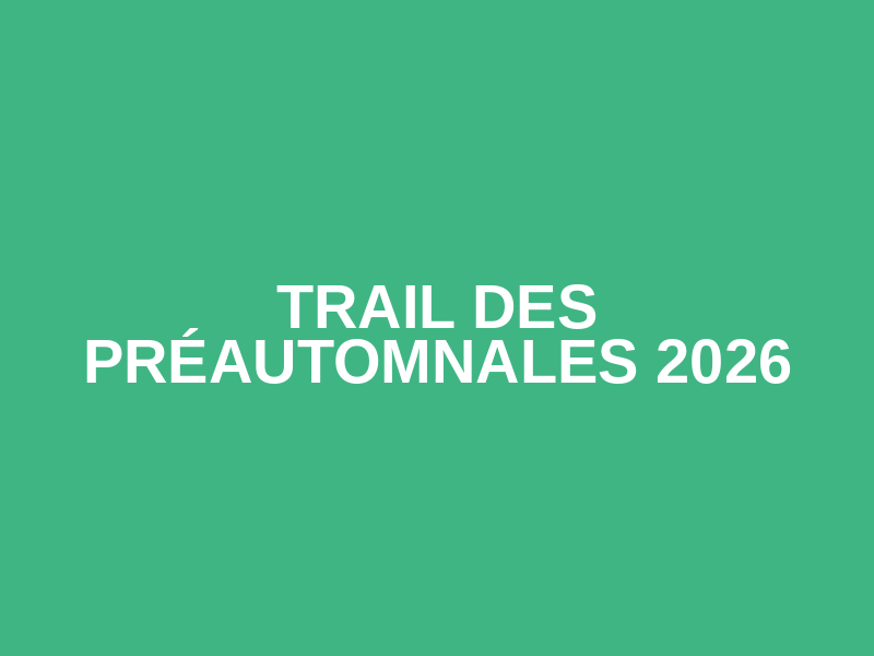 Trail des Préautomnales 2026 Logo