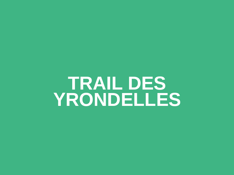 Trail des Yrondelles Logo