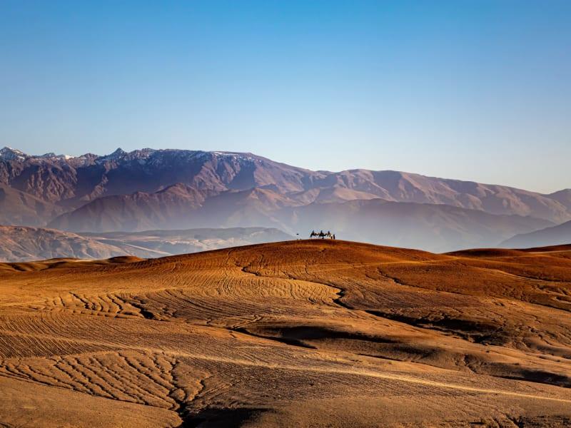 Trail desert Agafay Marrakech Maroc