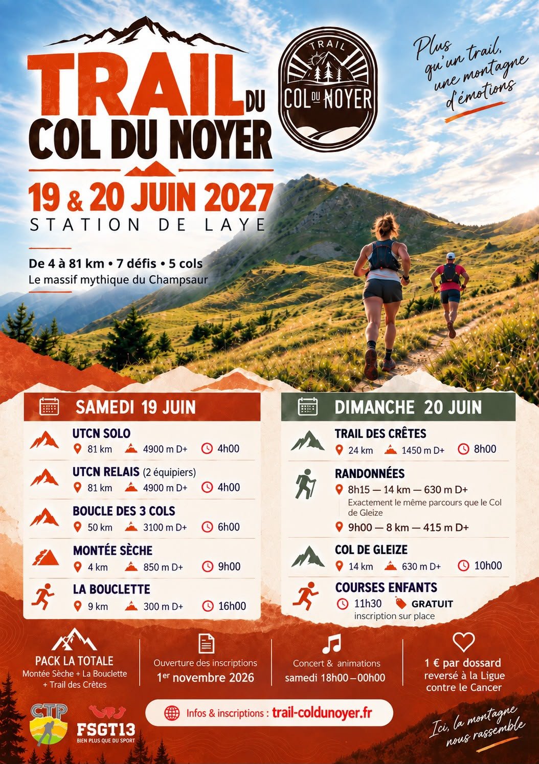 trail du Col du Noyer Logo