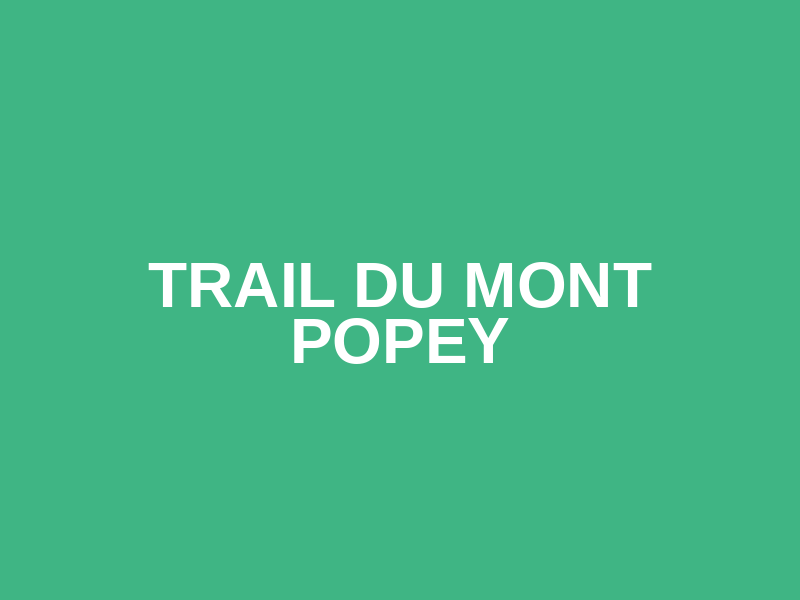 Trail du Mont Popey Logo