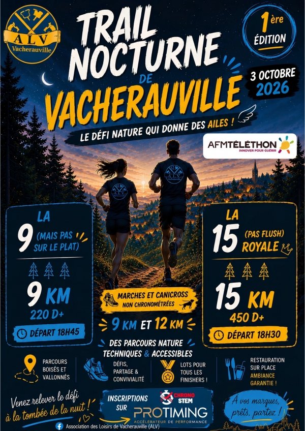 Trail Nocturne de Vacherauville Logo