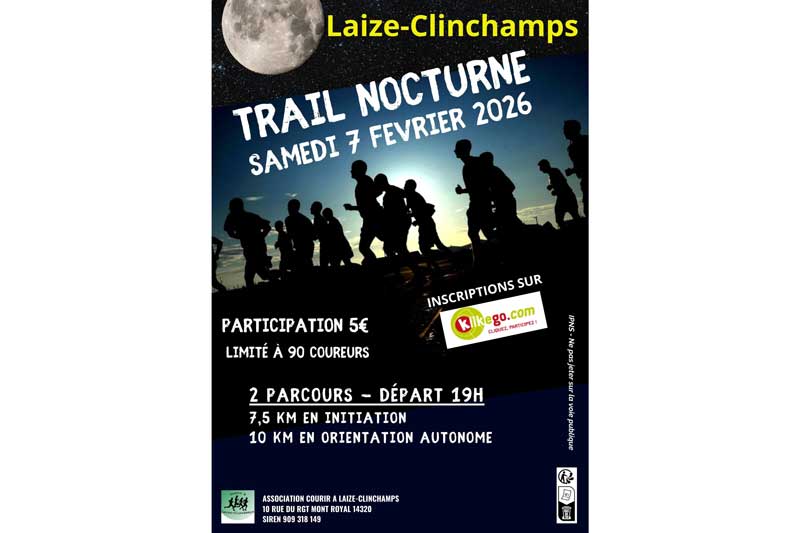 Trail Nocturne Laize Clinchamps