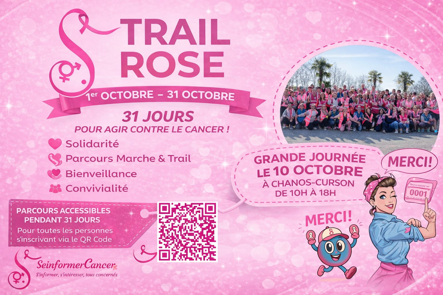 TRAIL ROSE - Trail & Marche Logo
