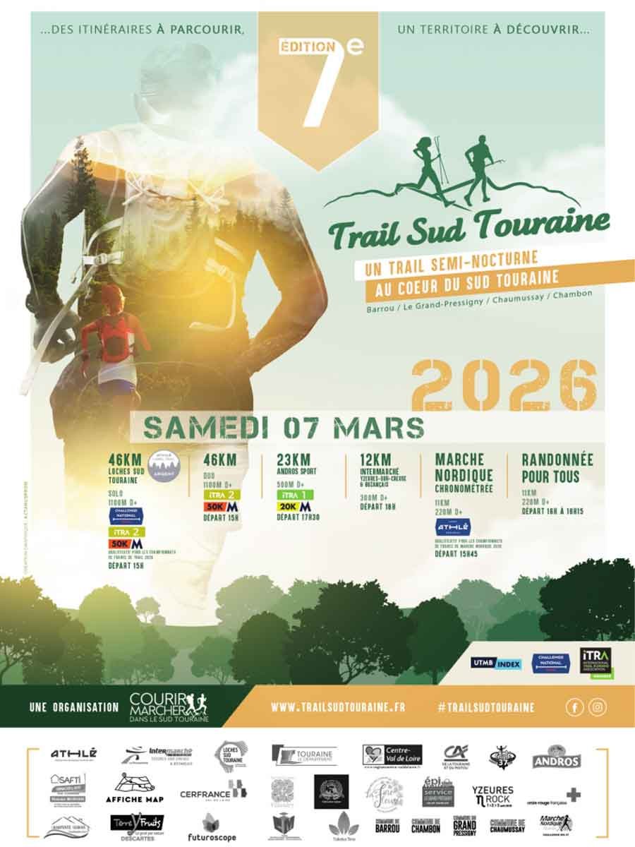 Trail sud touraine - 11 km marche nordique Logo