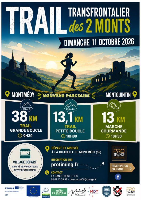 Trail Transfrontalier des 2 Monts Logo