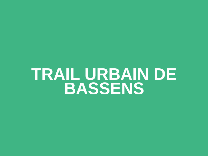Trail Urbain de Bassens Logo