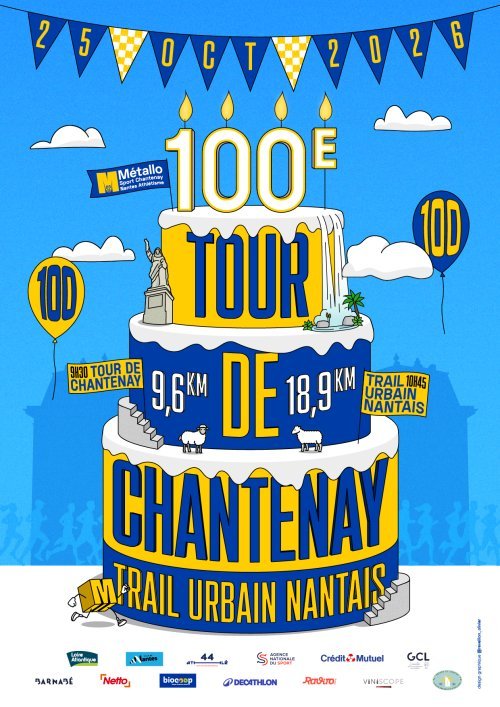 Trail Urbain Nantais - 100ème Tour de Chantenay Logo