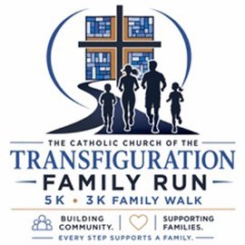 Transfiguration Family Fun Run 5K/3K Logo