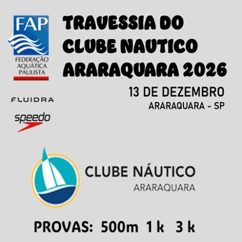 TRAVESSIA DO CLUBE NÁUTICO ARARAQUARA 2026