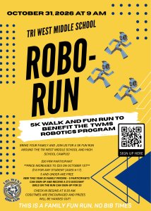 Tri West Middle School 5K Robo Run and Walk