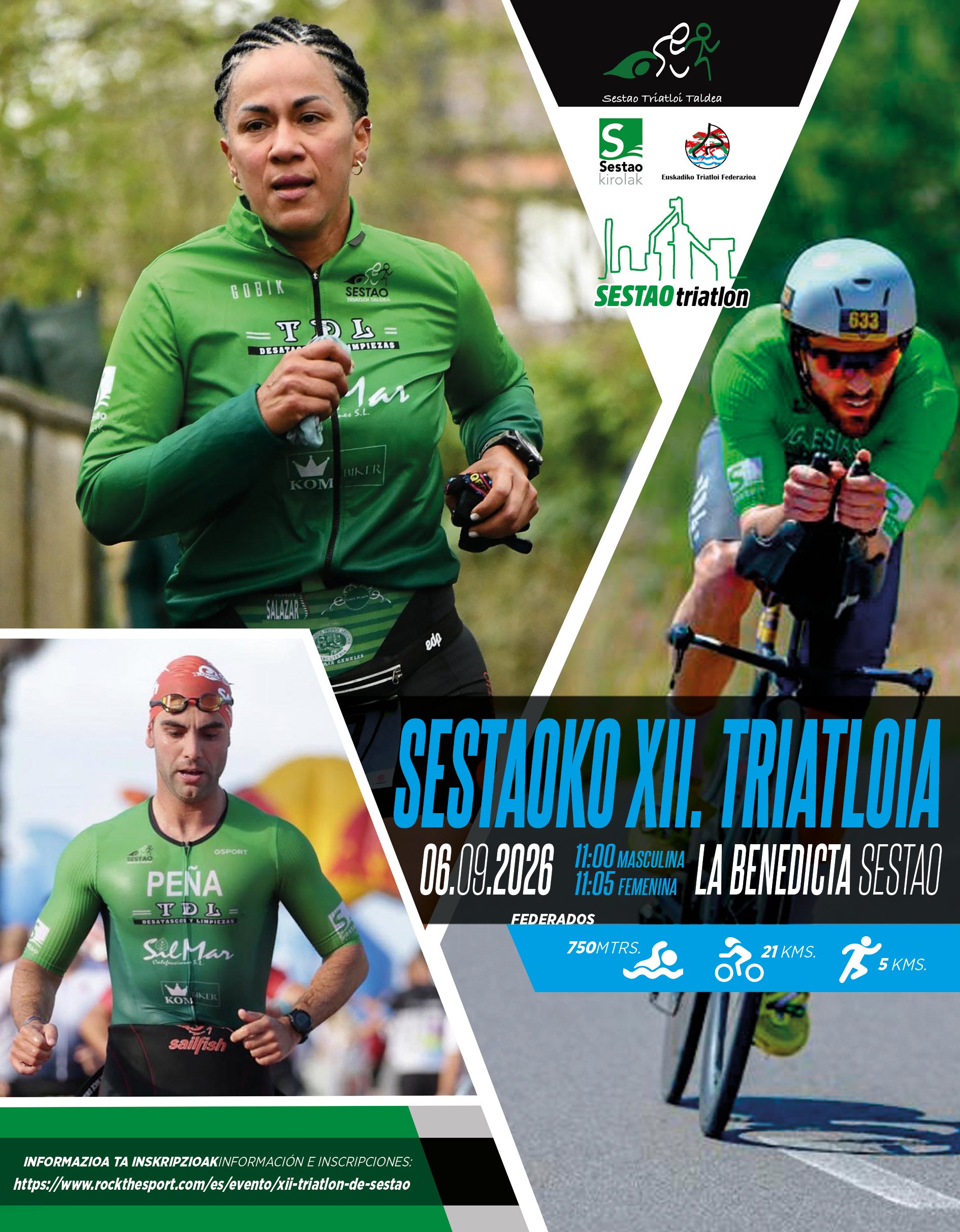 TRIATLÓN SÚPER SPRINT DE SESTAO Logo