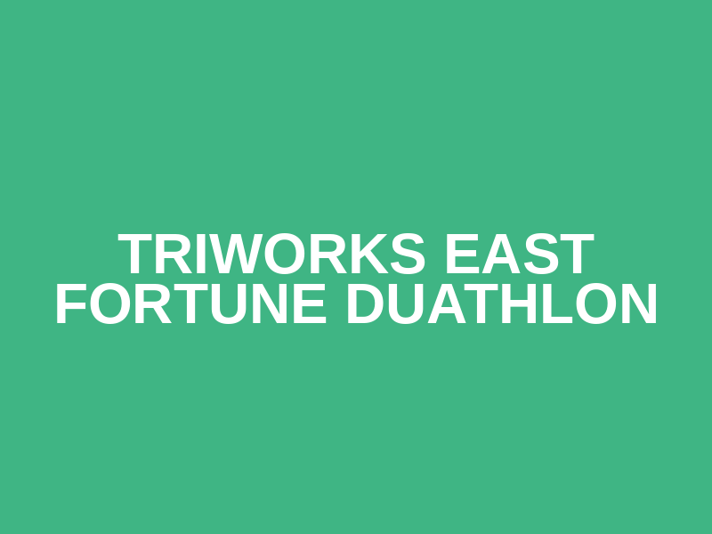 TriWorks East Fortune Duathlon