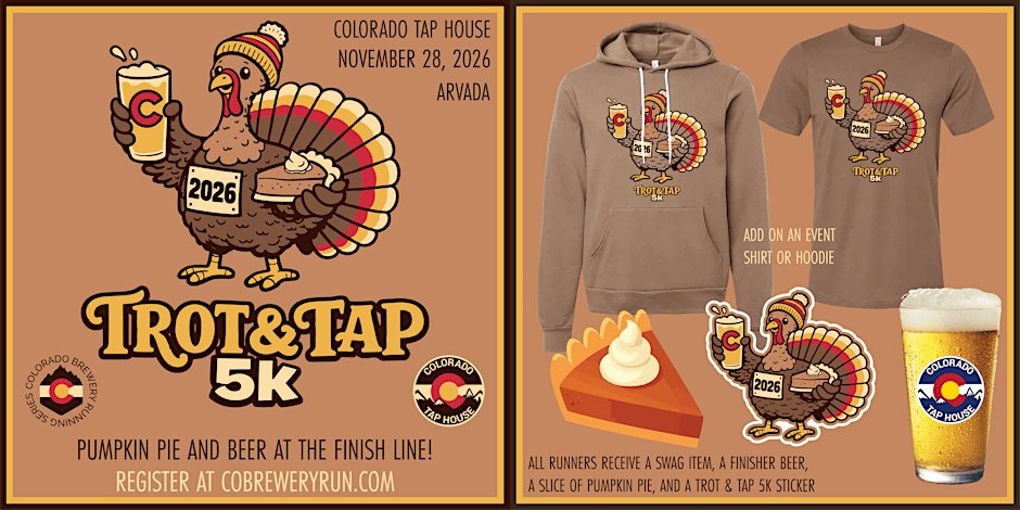 Trot & Tap 5k @ Colorado Tap House | 2026 CO Brewery Running Series