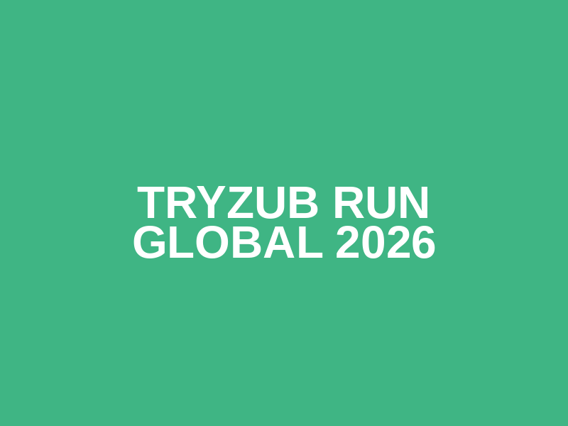 Tryzub Run Global 2026 Logo