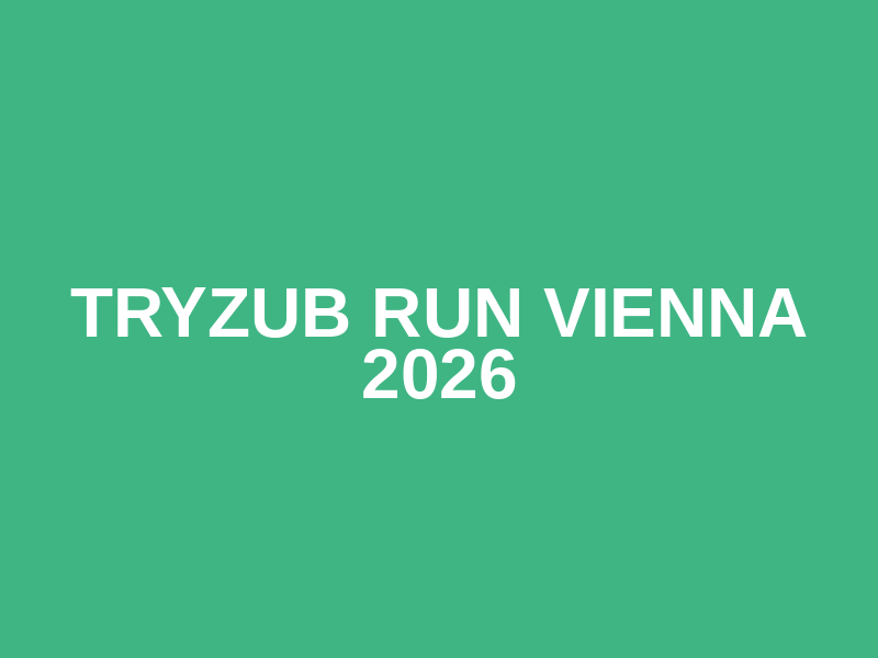 Tryzub Run Vienna 2026 Logo