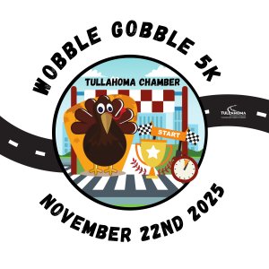 Tullahoma Area Chamber of Commerce Wobble Gobble 5k Logo