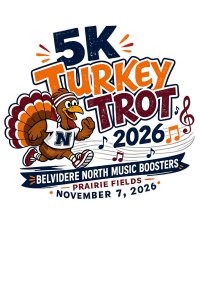 Turkey Trot 5K / Belvidere North Music Boosters Logo