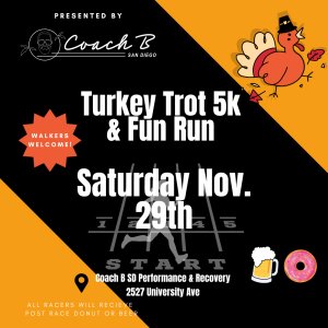 Turkey Trot 5k Fun Run Logo
