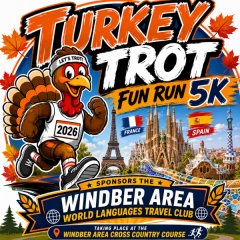 Turkey Trot 5k Fun Run Logo