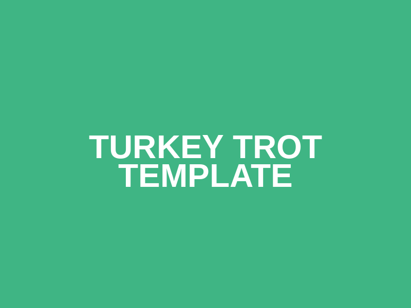 Turkey Trot TEMPLATE