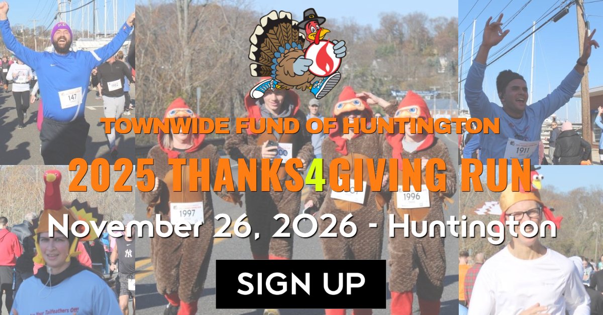 TWF Townwide Fund of Huntington Thanks4Giving 4 Mile 2026 Logo