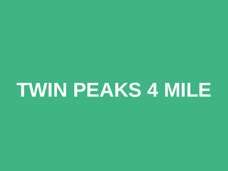 Twin Peaks 4 Mile Logo
