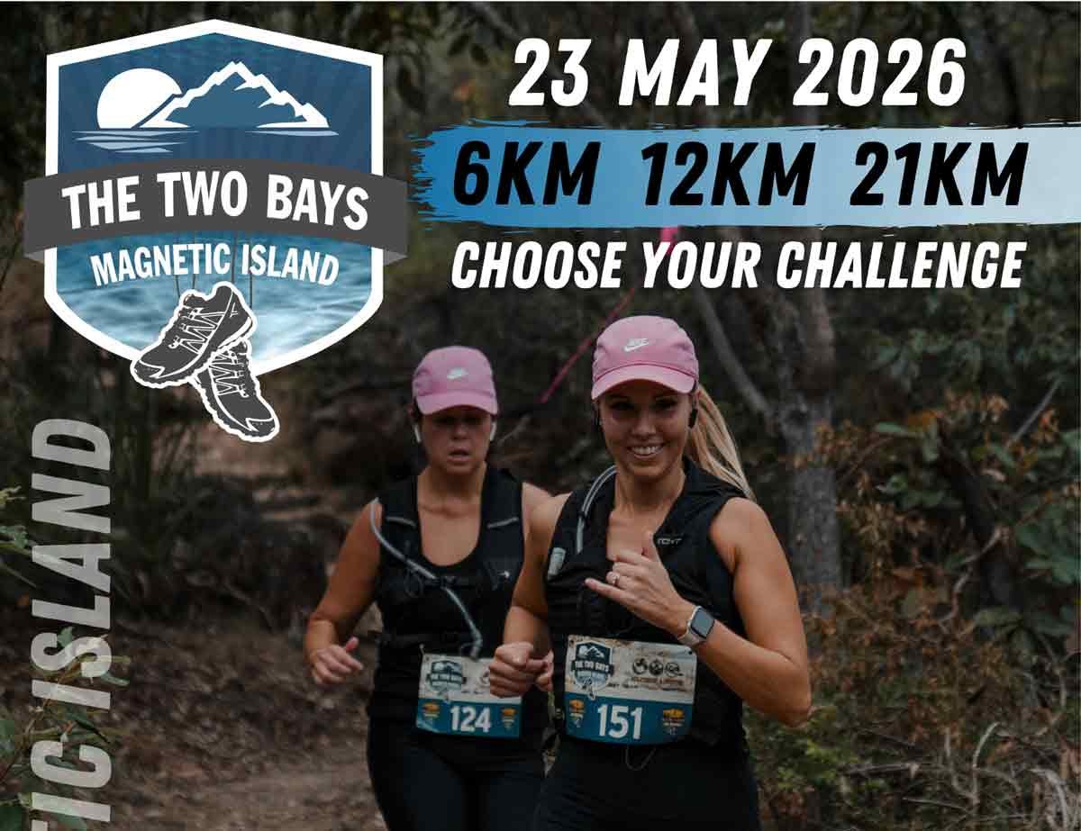Two Bays Trail Run - Nelly Bay - Horseshoe Bay Logo