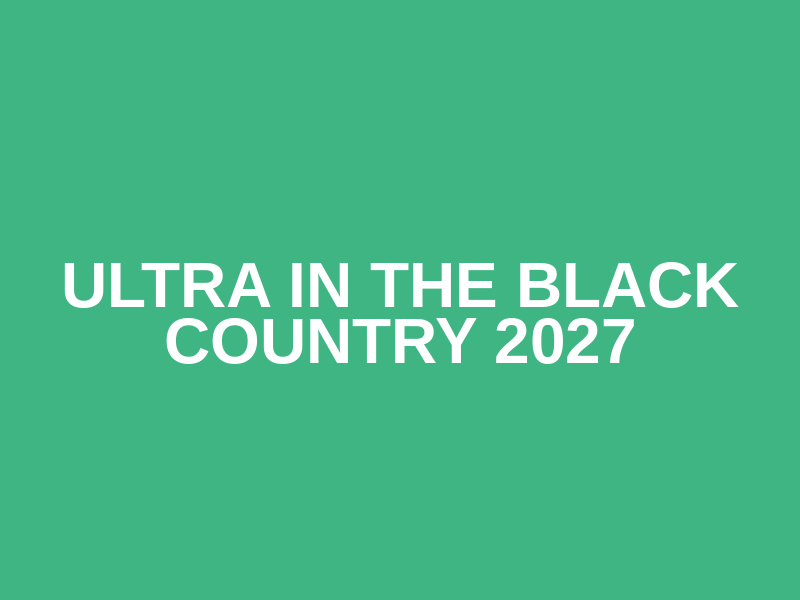 Ultra In The Black Country 2027 Logo