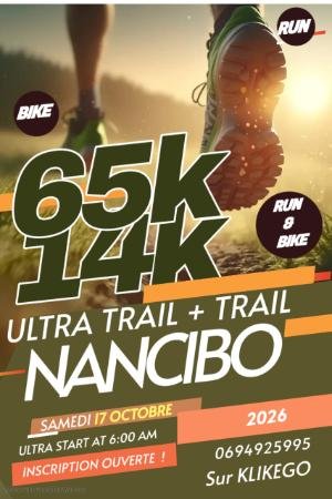 ULTRA TRAIL NANCIBO 65KM TRAIL 14KM NANCIBO Logo