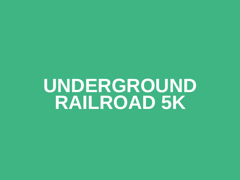 Underground Railroad 5k Logo