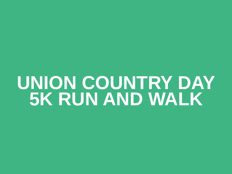 Union Country Day 5k Run and Walk Logo