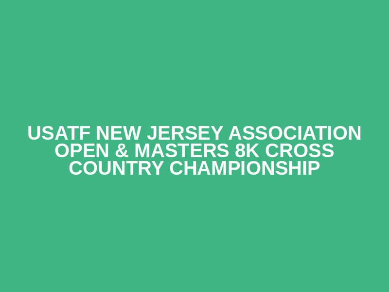 USATF New Jersey Association Open & Masters 8K Cross Country Championship Logo
