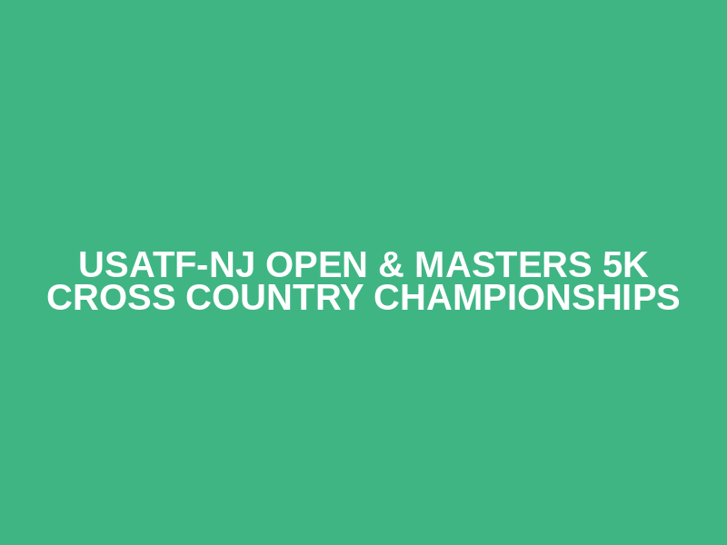USATF-NJ Open & Masters 5k Cross Country Championships Logo