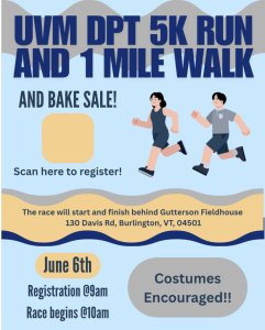 UVM DPT Club 5k and Mile Walk!