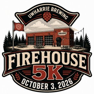 Uwharrie Brewing Firehouse 5K & 1 Mile Run/Walk Logo
