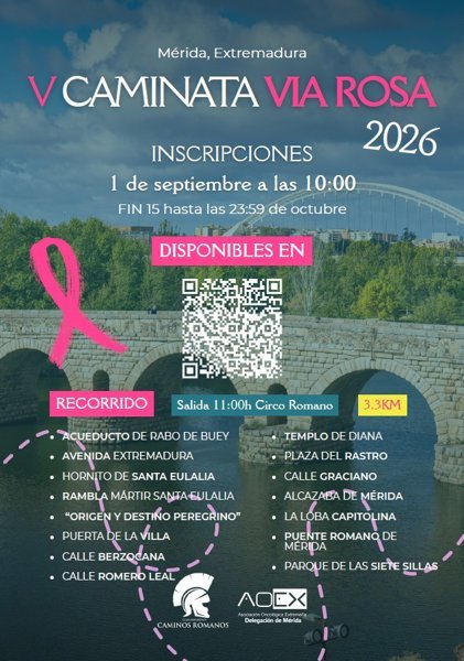 V Caminata Vía Rosa Logo
