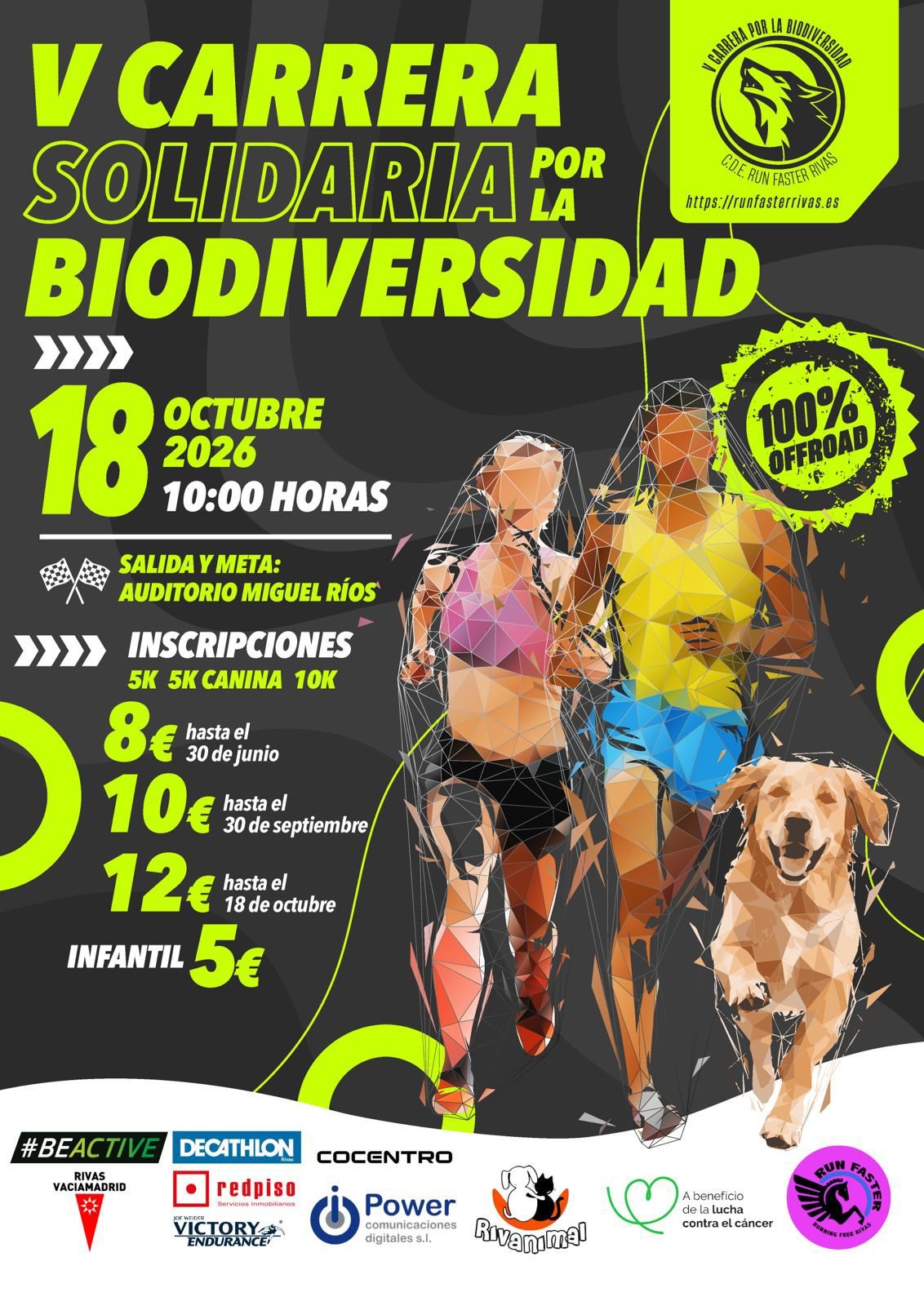 V CARRERA SOLIDARIA POR LA BIODIVERSIDAD Logo