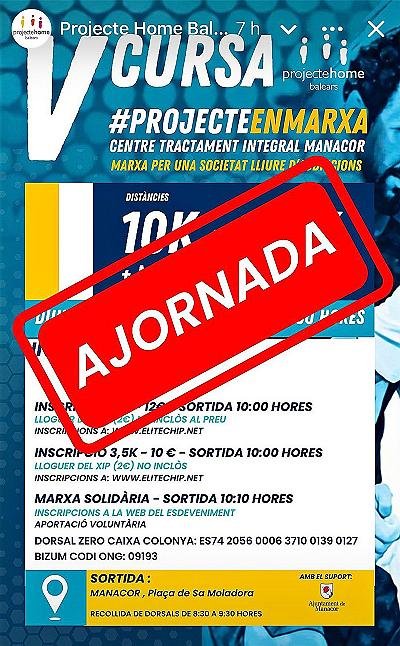 V Cursa Popular Solidaria -Projecte en Marxa 2026