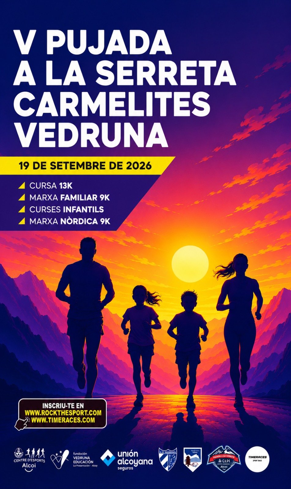 V PUJADA A LA SERRETA - CARMELITES VEDRUNA Logo
