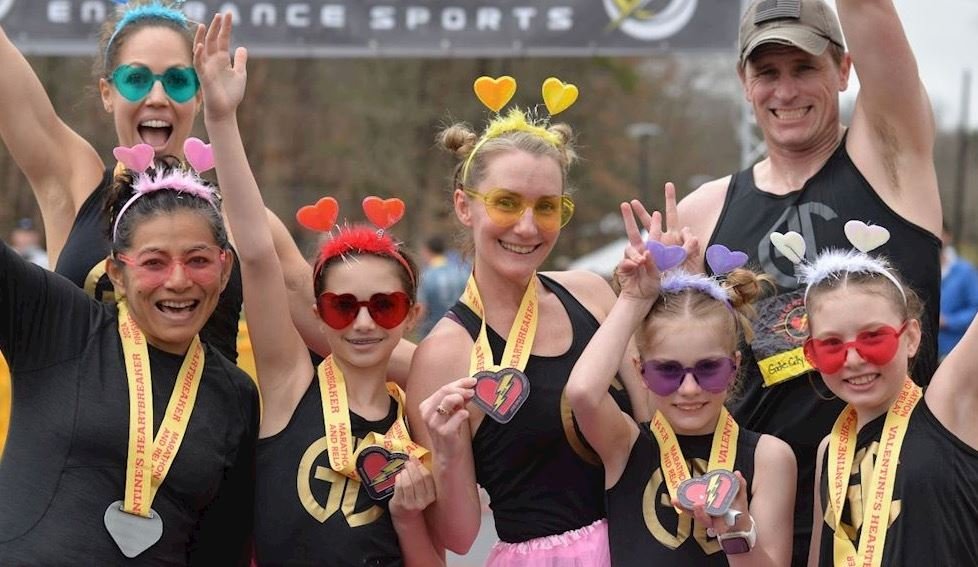 Valentine's Heartbreaker Marathon & Relay Logo