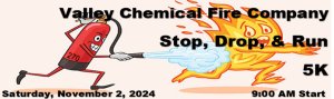 Valley Chemical Fire Company Stop, Drop & Run 5k Logo