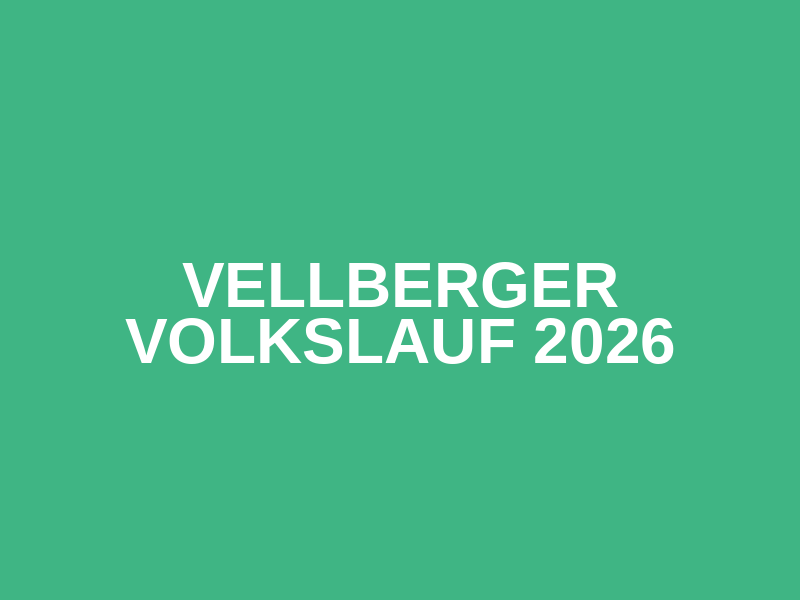 Vellberger Volkslauf 2026 Logo