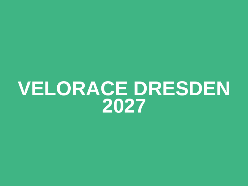 Velorace Dresden 2027 Logo