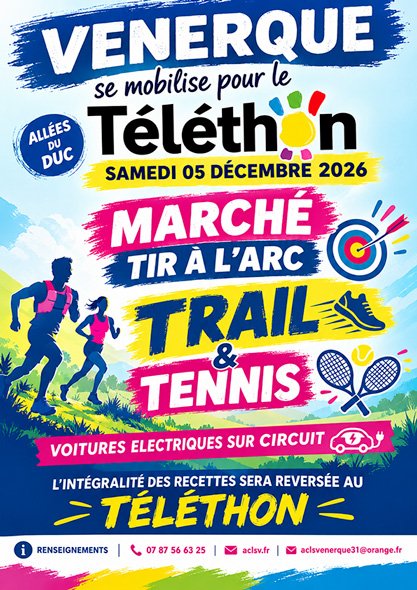 VENERQUE SE MOBILISE POUR LE TÉLÉTHON Logo