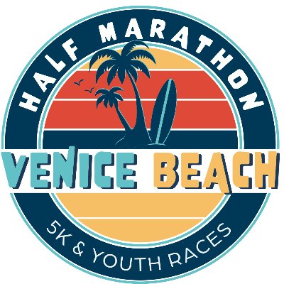 Venice Beach Half Marathon and 5k Logo