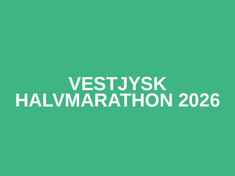 Vestjysk Halvmarathon 2026 Logo