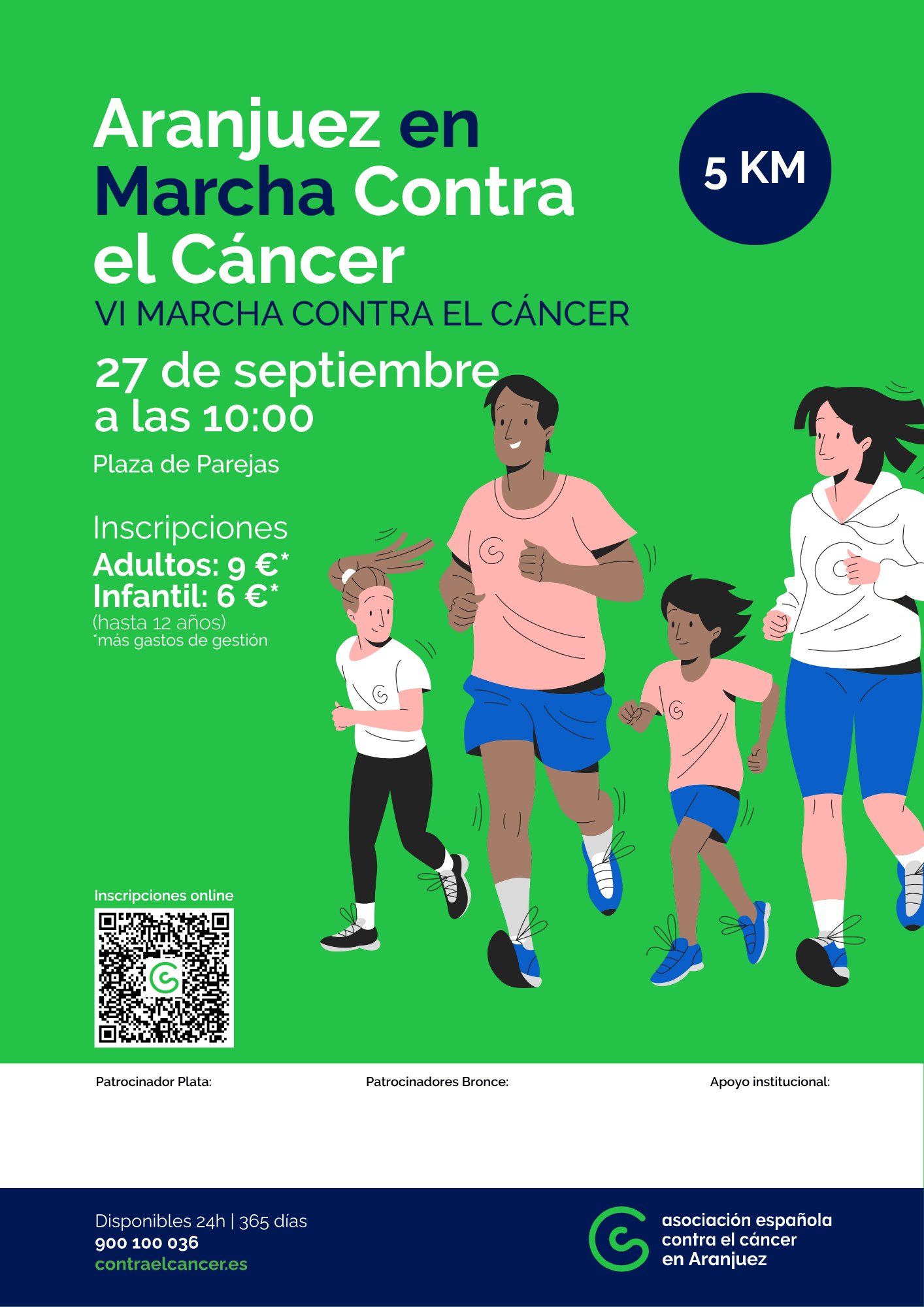 VI MARCHA ARANJUEZ CONTRA EL CÁNCER Logo